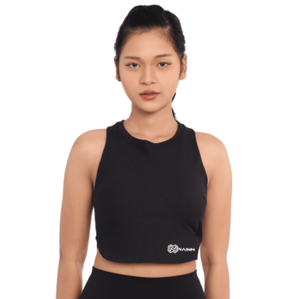 Sport Bra High Neck Basic Black