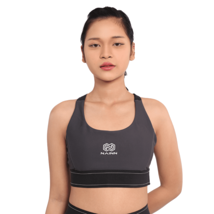 Sport Bra Elastrap Dark Grey
