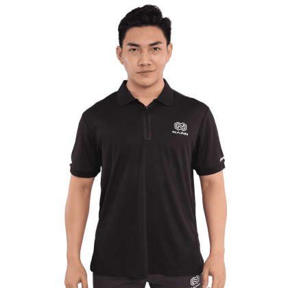 Polo Zipper Basic Black